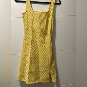 Urban Outfitters Yellow One Shoulder Dress
